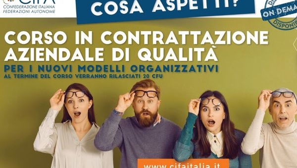 Guarda lo spot video del Corso in Contrattazione Collettiva di CIFA Italia